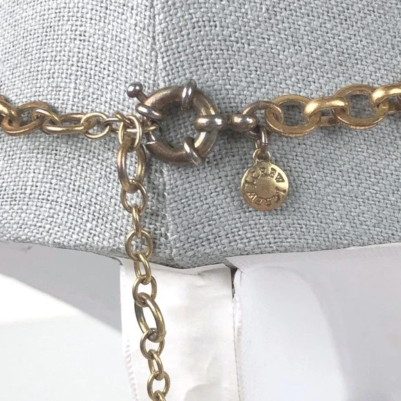 J Crew Anna Wintour Necklace Georgian Collet RIviere Rivoli Clear Crystal Brulee - Picture 5 of 9